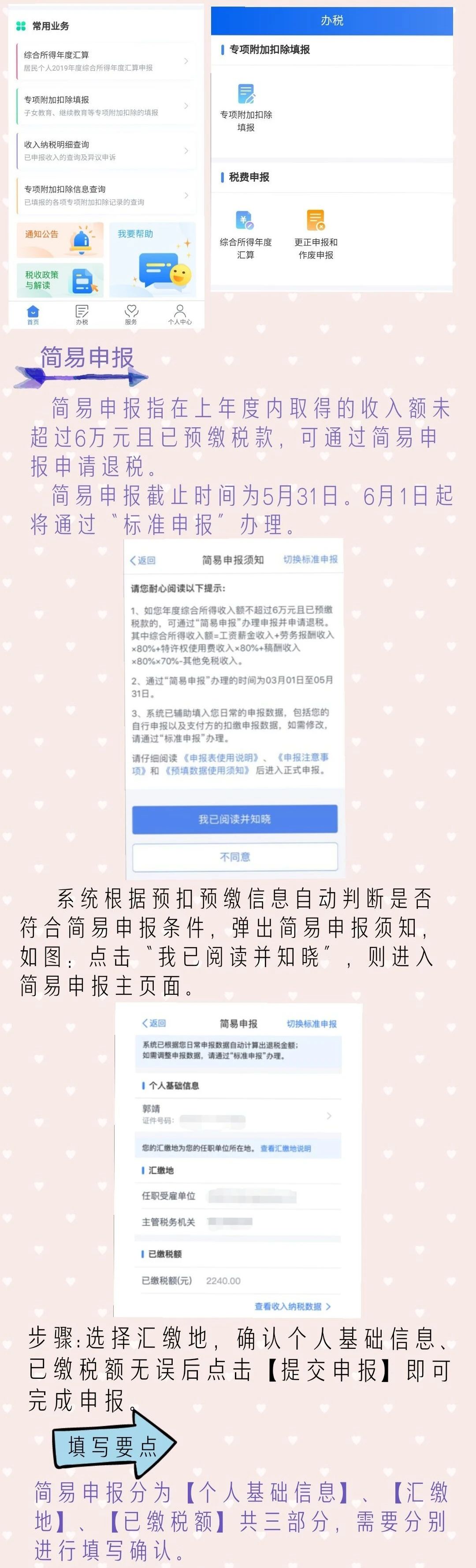 漫畫 | 做完這組辦理流程筆記，再也不用擔(dān)心蔡小白不會(huì)個(gè)稅匯算啦！